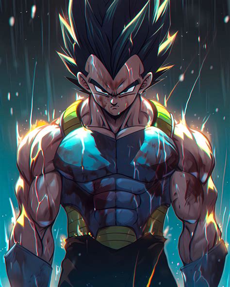 Vegeta out in the rain by @Pedrojoseart by PedroJoseart on DeviantArt