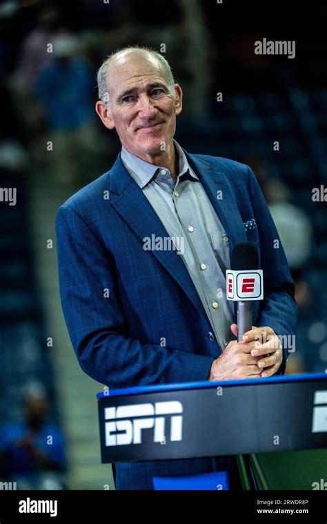 Brad Gilbert, ESPN tennis commentator, and Coco Gauff coach at the 2023 US Open Tennis ...