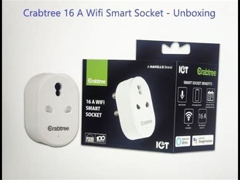 Crabtree 16 A Wifi Smart Socket - Unboxing & Installation in Hindi ...