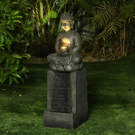 high quality buddha statue LED light and fountain combination perfect ...