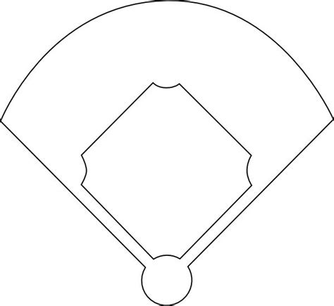 Baseball Diamond Template Printable - ClipArt Best - ClipArt Best #BaseballDiamond # ...