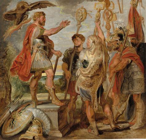 Decius Mus Addressing the Legions, by Peter Paul Rubens (c. 1577 – 1640 ...