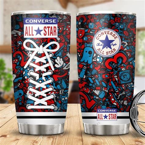 Buy Converse Shoes Graffiti Style Stainless Steel Tumbler - HomeFavo