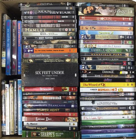 Lot - (55+) DVD Movies, Box Sets, Six Feet Under