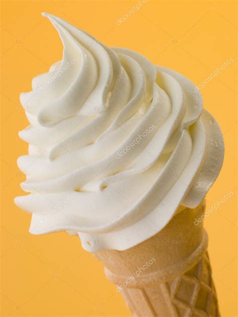 Soft Whipped Ice Cream In A Wafer Cone — Stock Photo © monkeybusiness ...