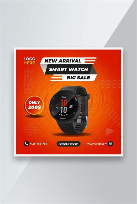 Smart watch social media and instagram post template Premium Psd#pikbest#templates | Instagram ...