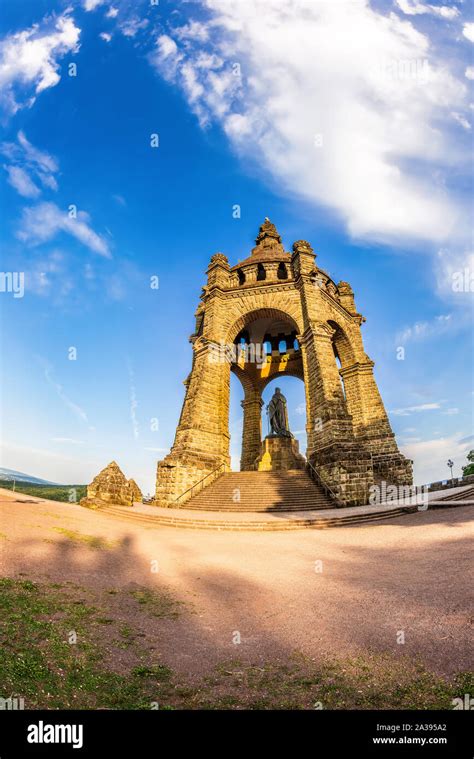 Kaiser Wilhelm Monument, Porta Westfalica, Germany Stock Photo - Alamy