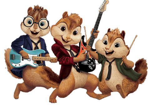 Alvin and the Chipmunks Playing Music transparent PNG - StickPNG