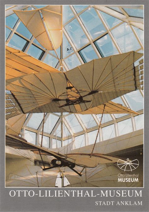 My postcard and stamp week: Germany: Otto Lilienthal Museum in Anklam