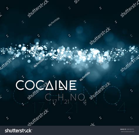 Cocaine Powder Chemical Formula Vector Illustration Stock Vector ...