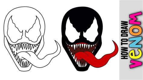 How To Draw Venom Easy Drawing Tutorial For Kids | Images and Photos finder