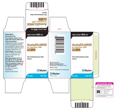 Acetazolamide - FDA prescribing information, side effects and uses