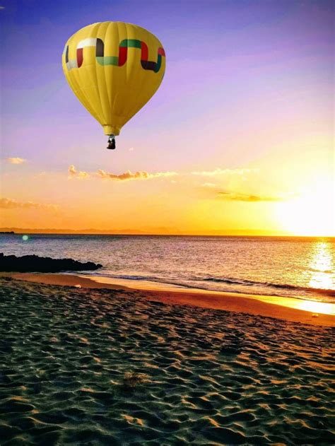 Hot air balloon over the beach | Hot air balloon rides, Balloon rides, Hot air balloon