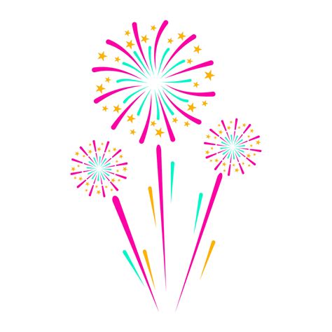 Fireworks Happy New Years Element Vector . Firework Festive Celebration ...