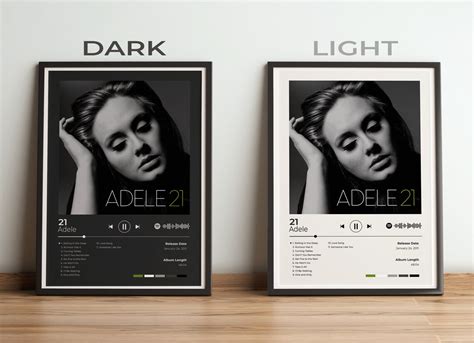 Adele Poster Printable Wall Art Adele 21 Album Cover | Etsy