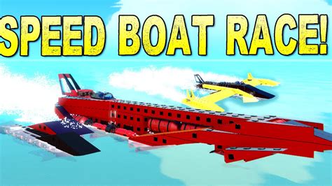 Racing Speed Boats Around Race Island! - Trailmakers Multiplayer - YouTube