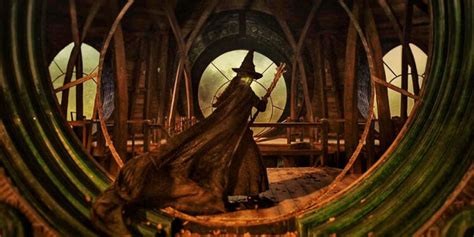 Wicked BTS Photo Reveals Shadowy Look At Elphaba Flying On Her Broom As Filming Wraps