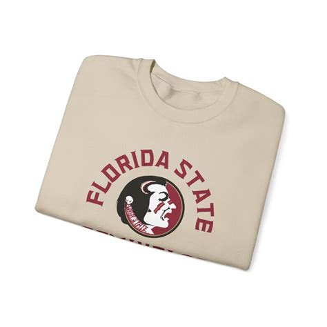 FSU Football Sweatshirt Florida State Seminoles FSU University Florida ...