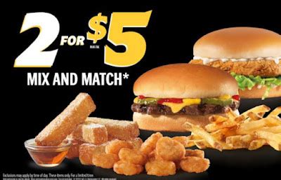 Carl's Jr. Offers Two for $5 Mix-and-Match Deal