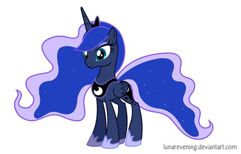 Smiling Princess Luna by LunarEvening on DeviantArt