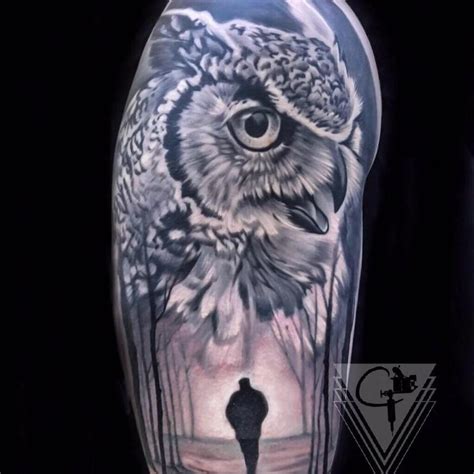 Owl Tattoo by Chris Peters: TattooNOW