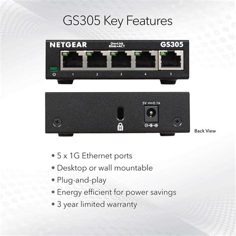 Mua NETGEAR 5 Port Gigabit Network Switch GS305 | Ethernet Switch ...