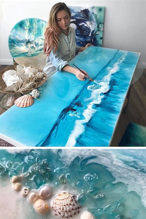 Swirling Resin Art Uses Real Objects to Mimic the Untouched Beauty of ...