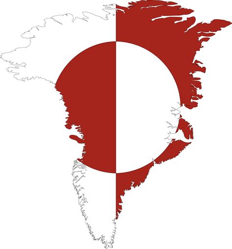 Flag of Greenland carved into the map. Description from openclipart.org. I searched for this on ...