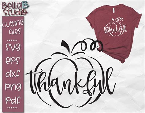 Thankful Pumpkin SVG, Thankful Svg, Pumpkin Svg, Fall SVG, Autumn Svg ...