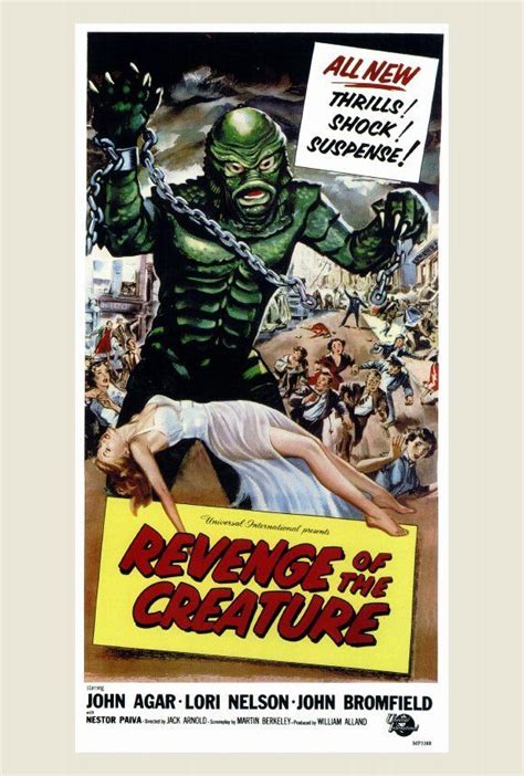 Revenge of the Creature 27x40 Movie Poster (1955) | Creature movie, Horror movie posters ...