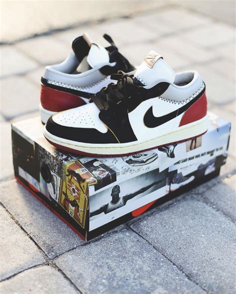 Jordan 1 Low “Black Toe” custom by @huycustoms : r/Sneakers