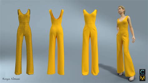 ArtStation - Yellow Jumpsuit | Game Assets