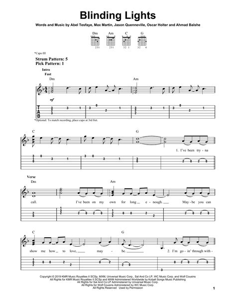 Free guitar sheet music with tab notes for harbour lights - guideresort