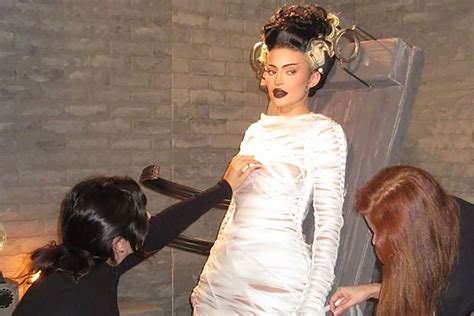 Kylie Jenner Channels Bride of Frankenstein in Jean Paul Gaultier Look