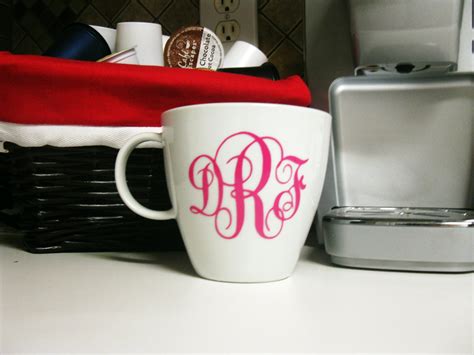 Cupcakes and Corndogs: Monogrammed Coffee Mug