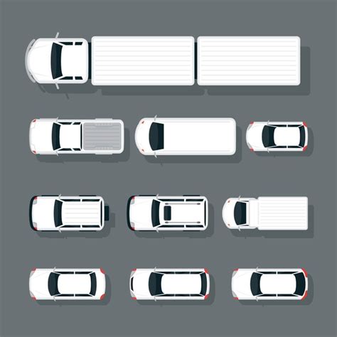 Premium Vector | Trucks top view. illustration | Car top view, Truck ...