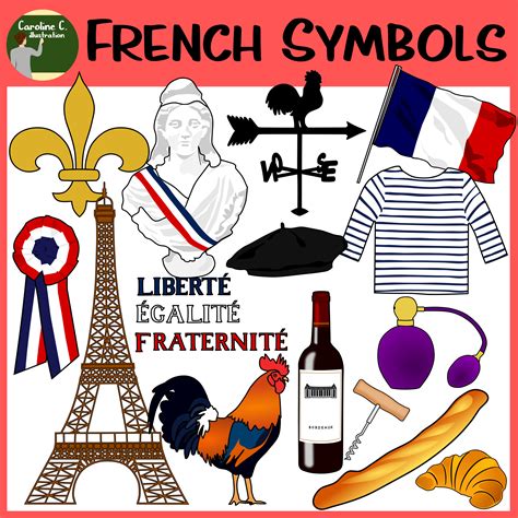 French National Symbols Clip Art | National symbols, Clip art, French ...