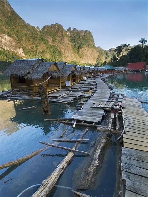 Water bungalows in Khao Sok National Park,... | Khao sok national park ...