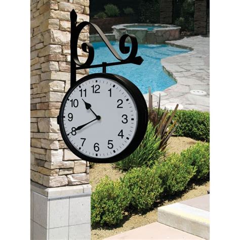 Dual Sided Outdoor Clock