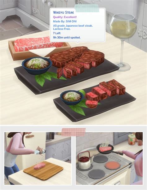 August 2021 Recipe_Wagyu Steak | ONI on Patreon | Sims 4 kitchen, Sims ...