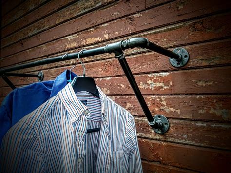 Heavy duty wall mounted clothes rack Wall mounted clothes