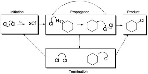 Radicals Chlorination of alkanes