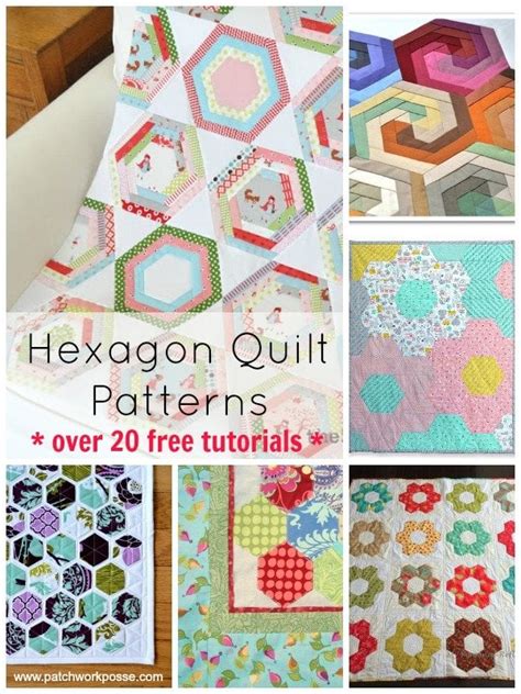 Hexagon Quilt Pattern Over 20 Free Patterns to Sew - Patchwork Posse