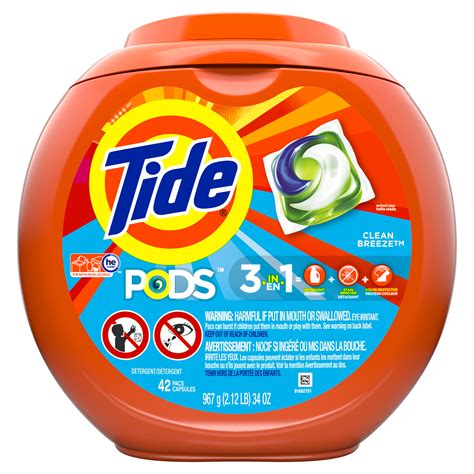 Tide Pods Clean Breeze, Laundry Detergent Pacs, 42 ct. - Walmart.com