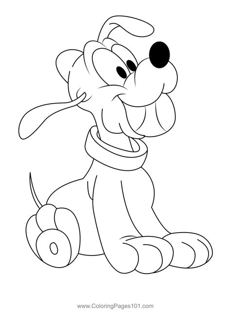 Baby Pluto Happy Free Printable Coloring Page Wecoloringpage | The Best Porn Website