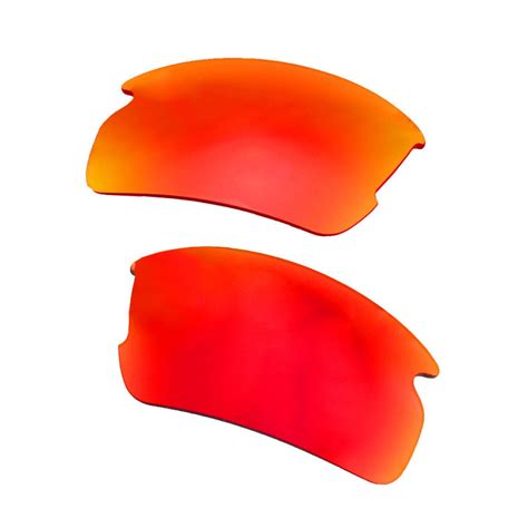 Walleva Mr.Shield Polarized Fire Red Replacement Lenses for Oakley Flak 2.0 | eBay