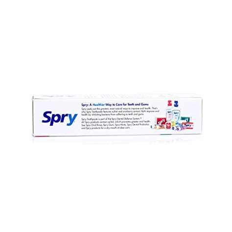 Spry Xylitol Toothpaste, Fluoride-Free - Fluoride Free Toothpastes