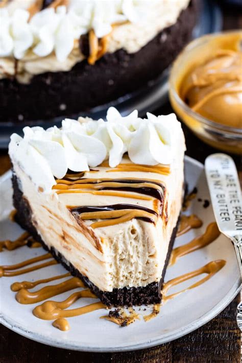 No Bake Peanut Butter Cheesecake - Crazy for Crust