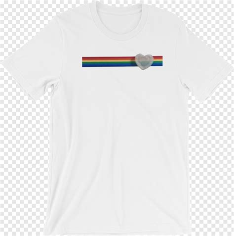 Rainbow Heart - Rainbow Heart Stripe Short Sleeve Unisex T Shirt, Transparent Png - 937x944 ...