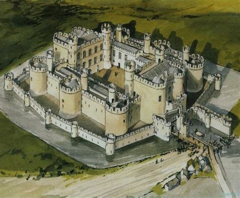 Beaumaris Castle - Imaginative Reconstruction.The genius behind Beaumaris Castle - and the ...